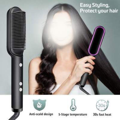 Straightener Brush Comb (random Color)